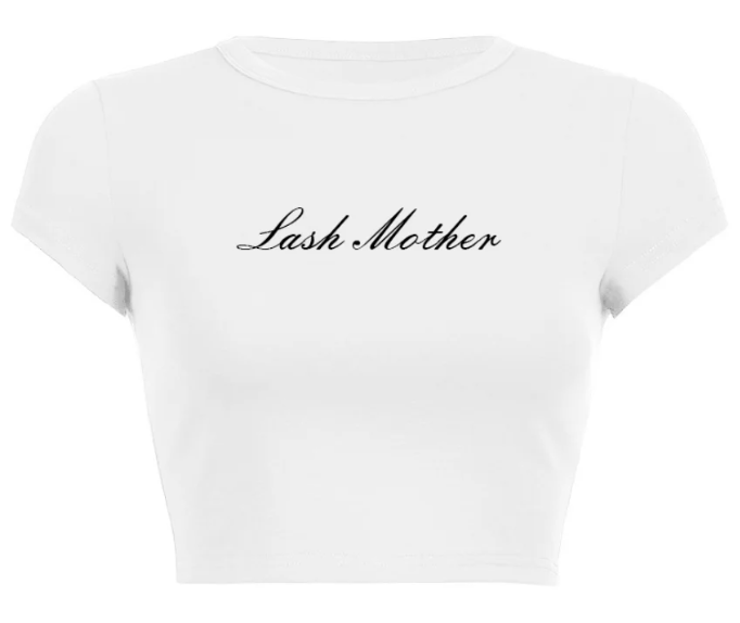 LASH MOTHER CROP TEE'S